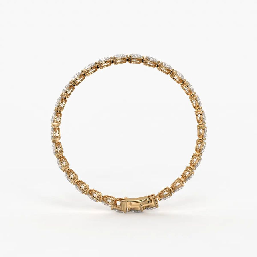 Triselle Heartline Tennis Bracelet