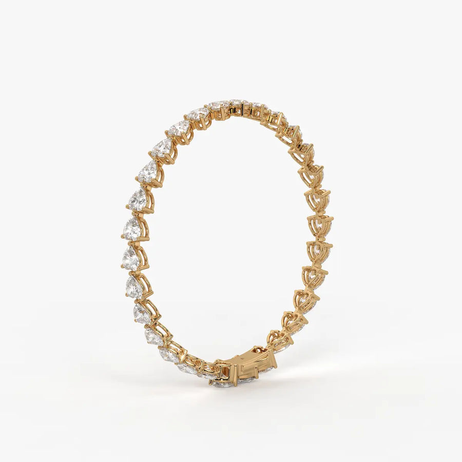 Triselle Heartline Tennis Bracelet