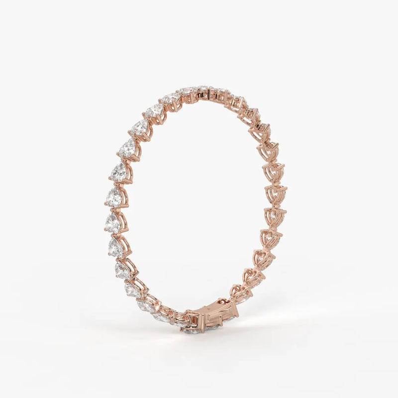 Triselle Heartline Tennis Bracelet