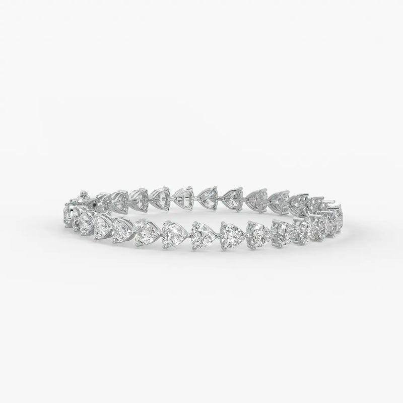 Triselle Heartline Tennis Bracelet