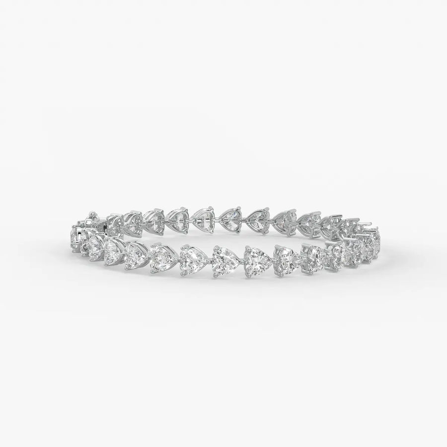 Triselle Heartline Tennis Bracelet