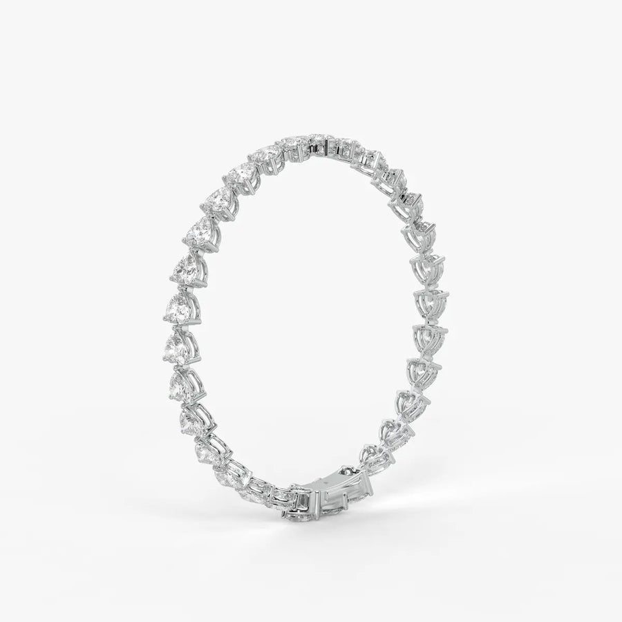 Triselle Heartline Tennis Bracelet