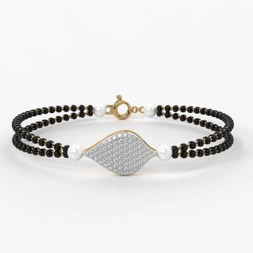 Elysia Dual-Strand Mangalsutra Bracelet