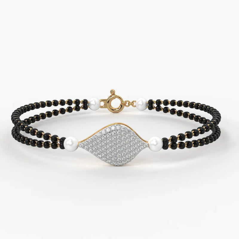 Elysia Dual-Strand Mangalsutra Bracelet