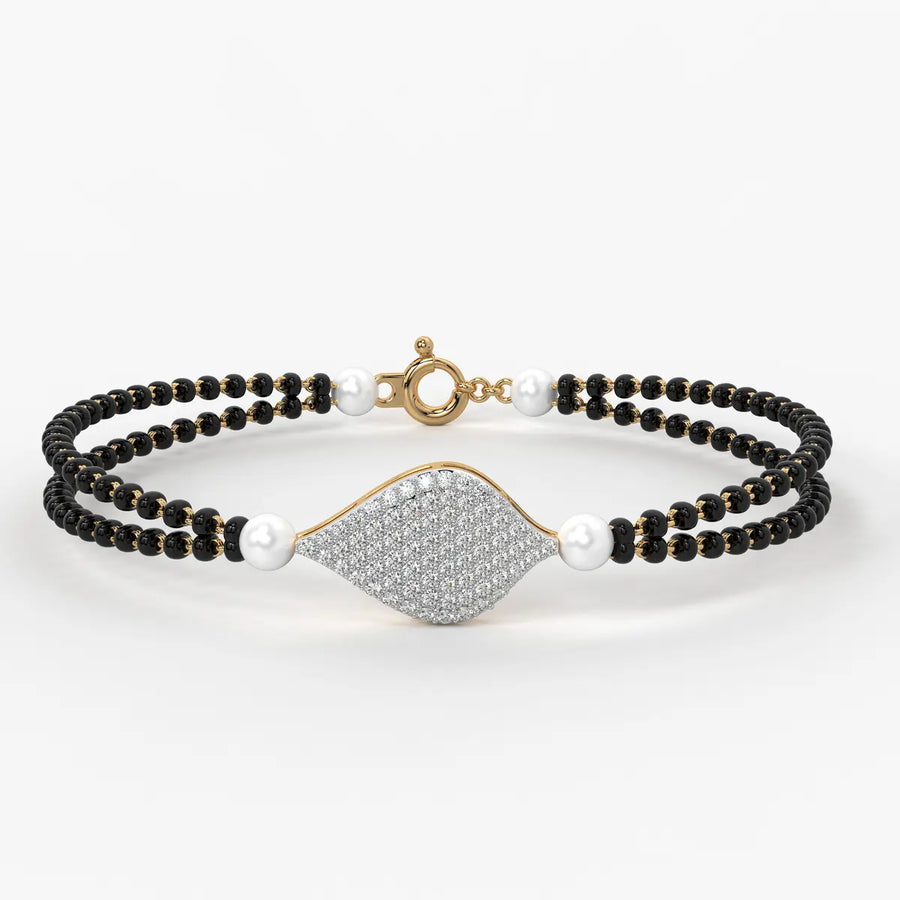 Elysia Dual-Strand Mangalsutra Bracelet