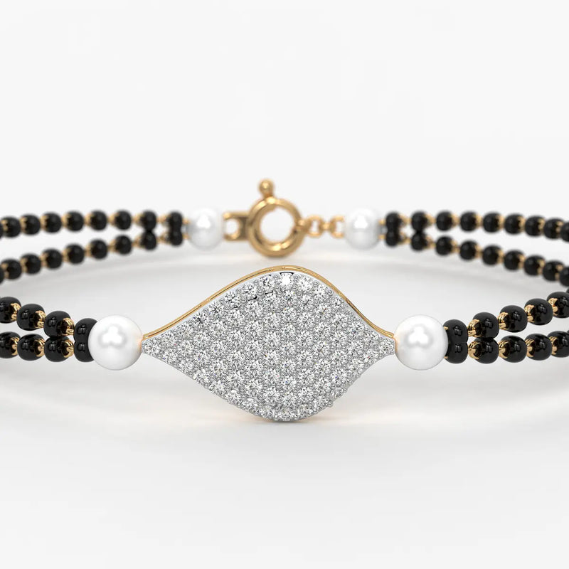 Elysia Dual-Strand Mangalsutra Bracelet