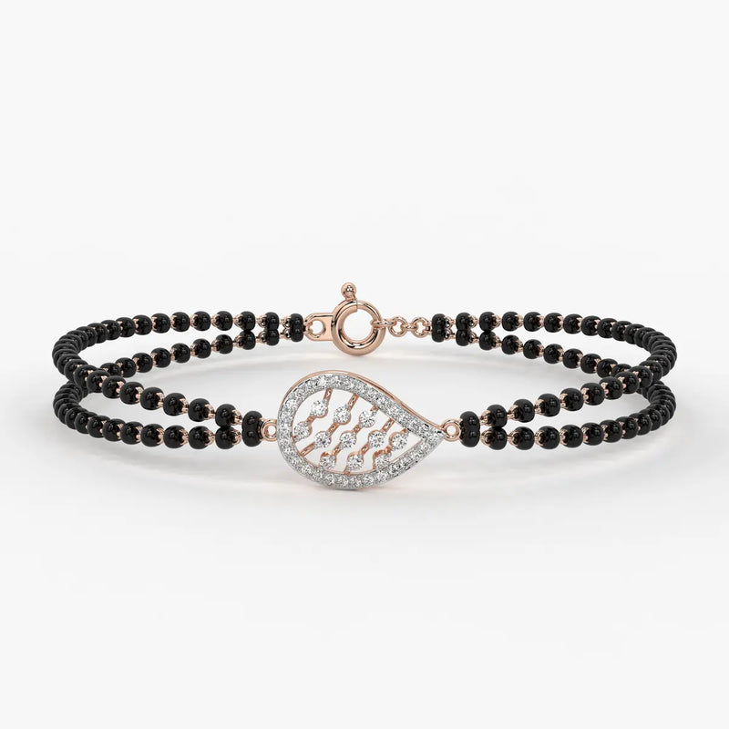 Luxe Oval Charm Mangalsutra Bracelet