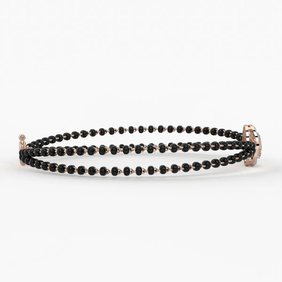 Luxe Oval Charm Mangalsutra Bracelet