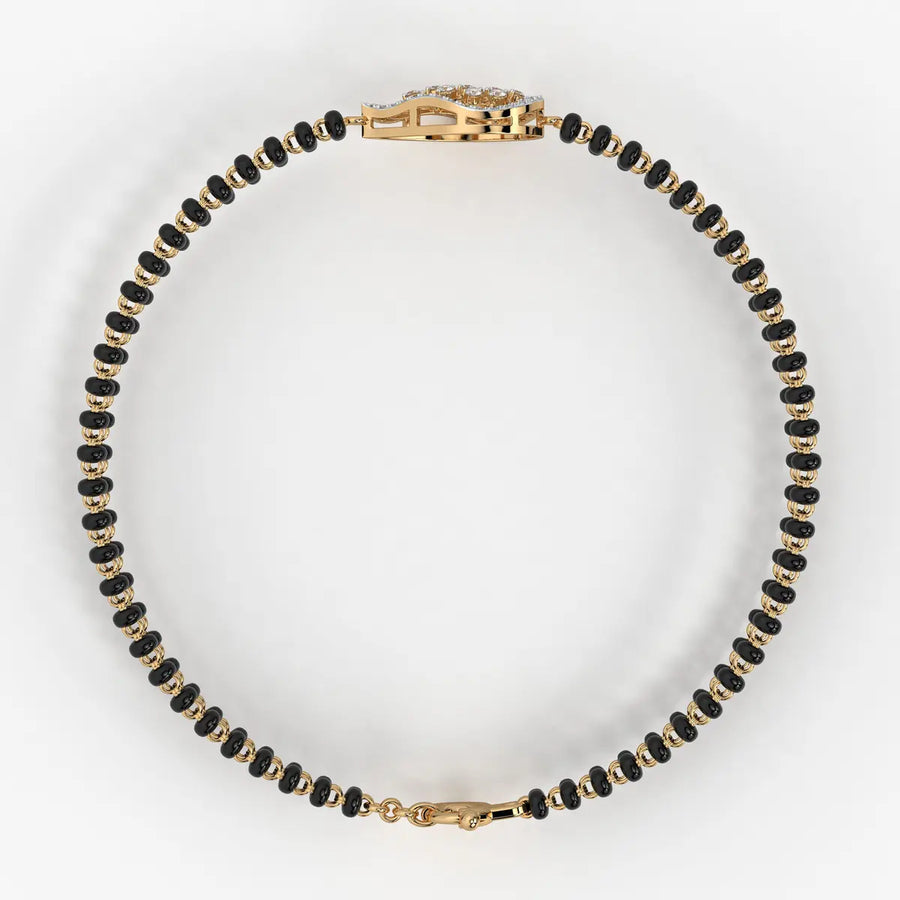 Luxe Oval Charm Mangalsutra Bracelet