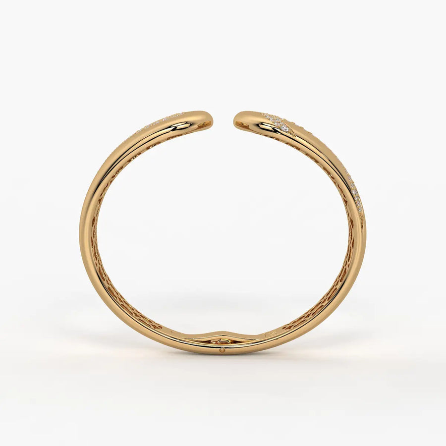 Dual Curve Open Cuff Bracelet