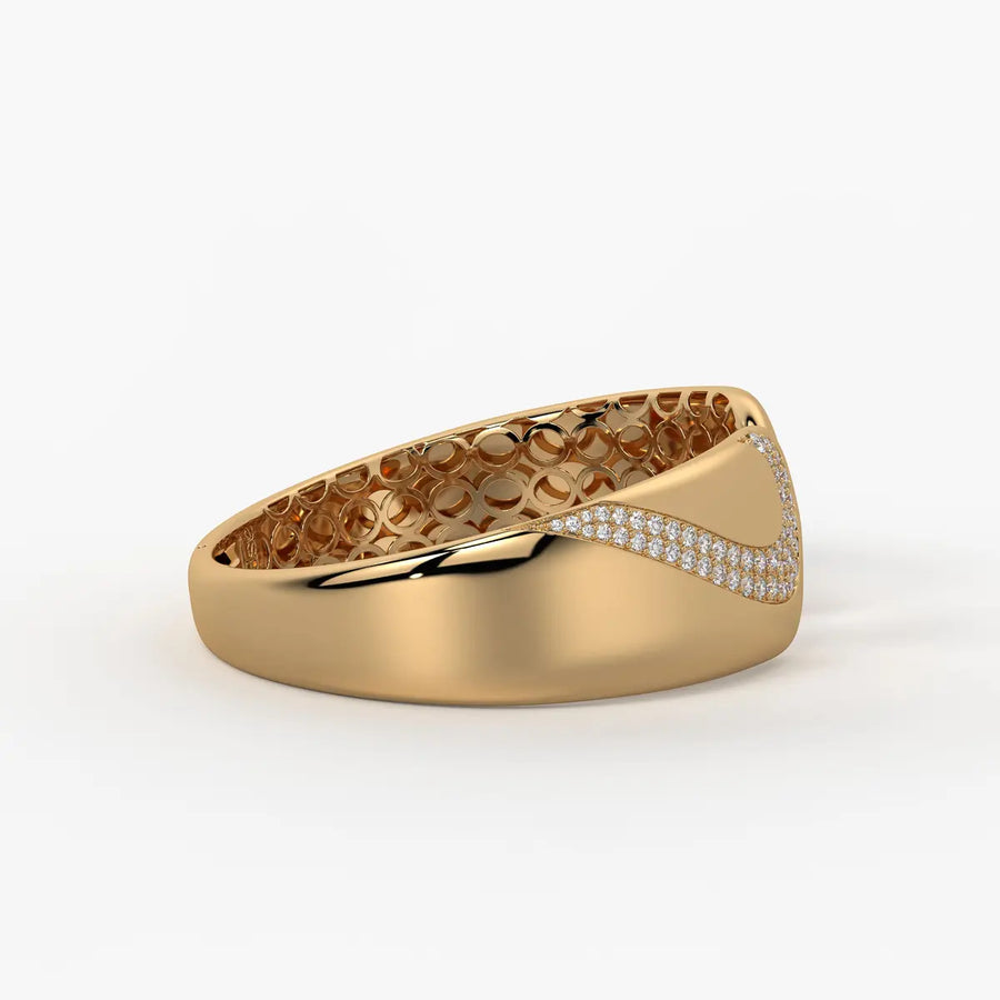 Dual Curve Open Cuff Bracelet