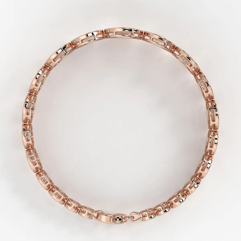 Round Medallion Bar Bracelet