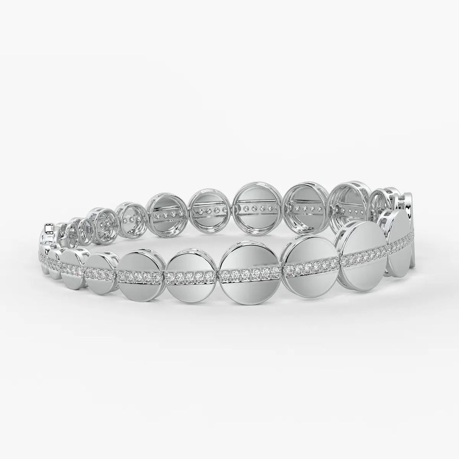 Round Medallion Bar Bracelet