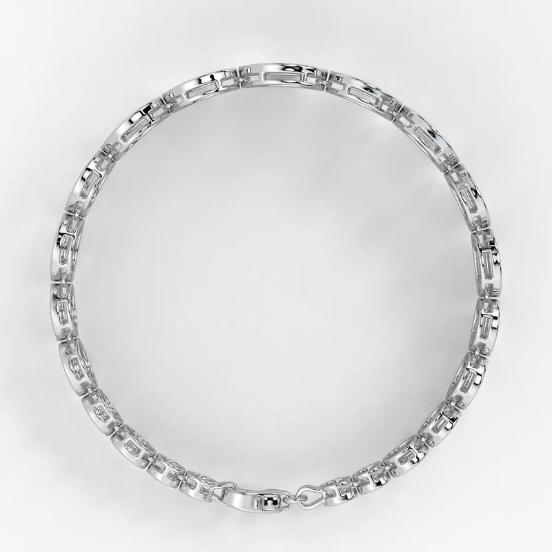 Round Medallion Bar Bracelet