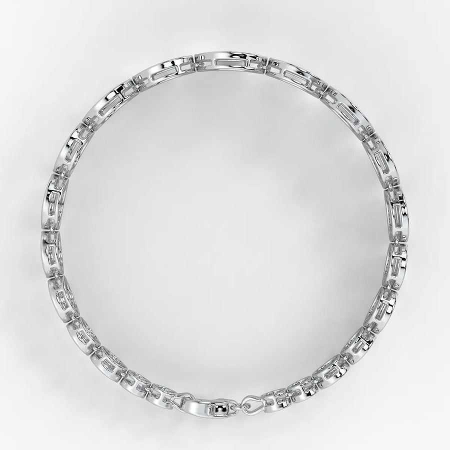Round Medallion Bar Bracelet