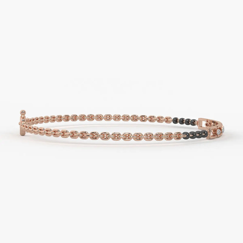 Garden Vine Geometric Mangalsutra Bracelet