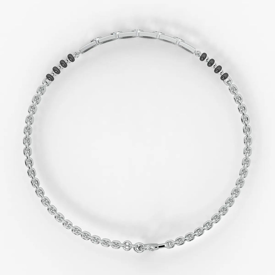 Garden Vine Geometric Mangalsutra Bracelet