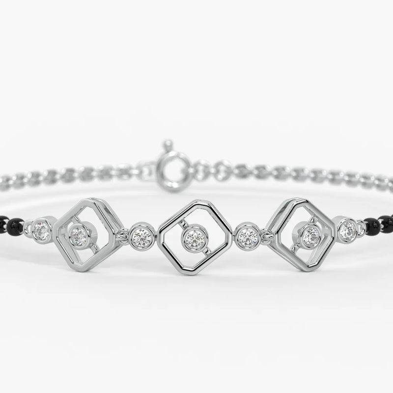 Milano-inspired Diamond Mangalsutra Bracelet