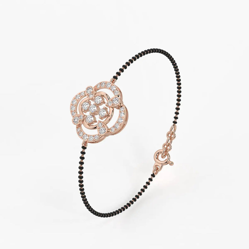 Bloom Flower Mangalsutra Bracelet