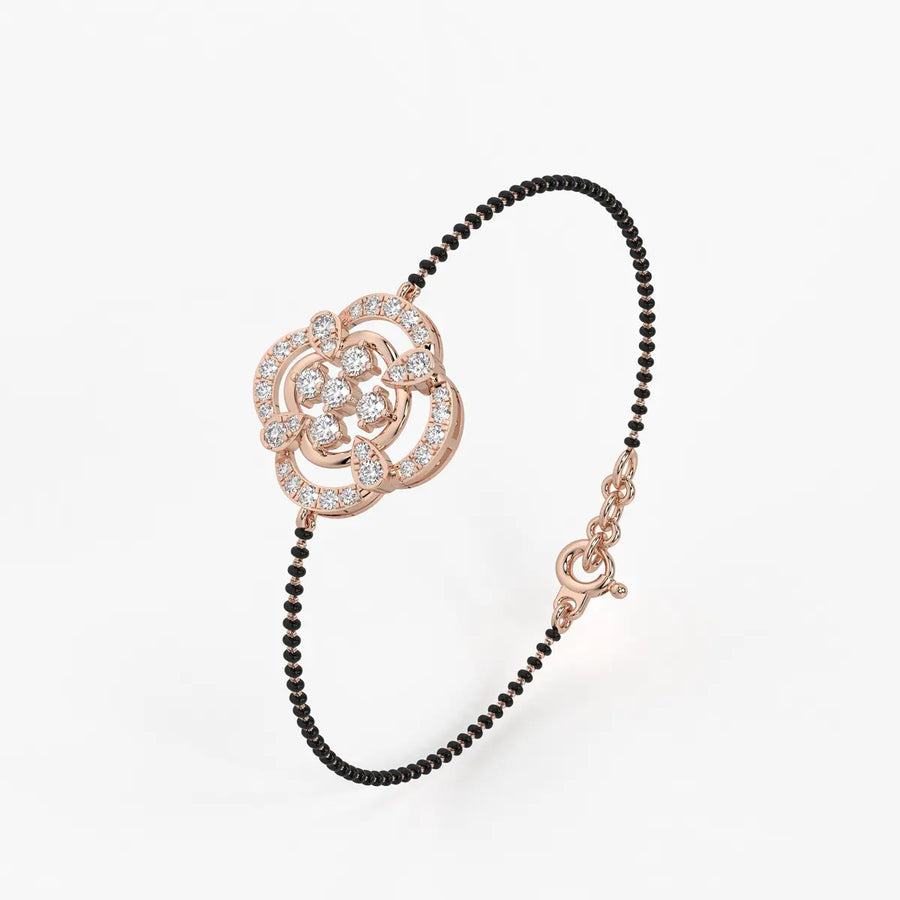 Bloom Flower Mangalsutra Bracelet