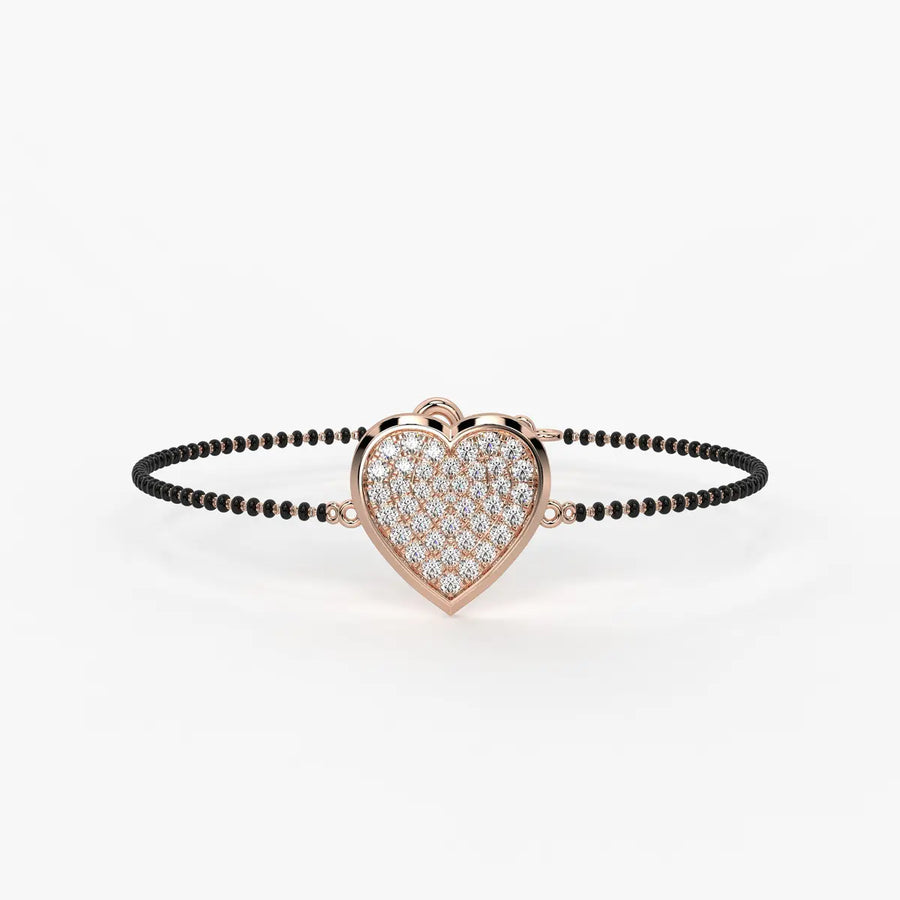 Radiant Heart Mangalsutra Bracelet