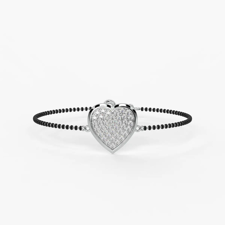 Radiant Heart Mangalsutra Bracelet