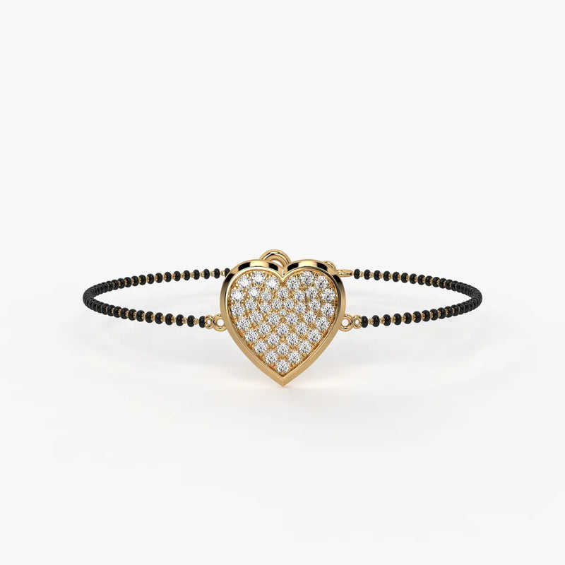 Radiant Heart Mangalsutra Bracelet