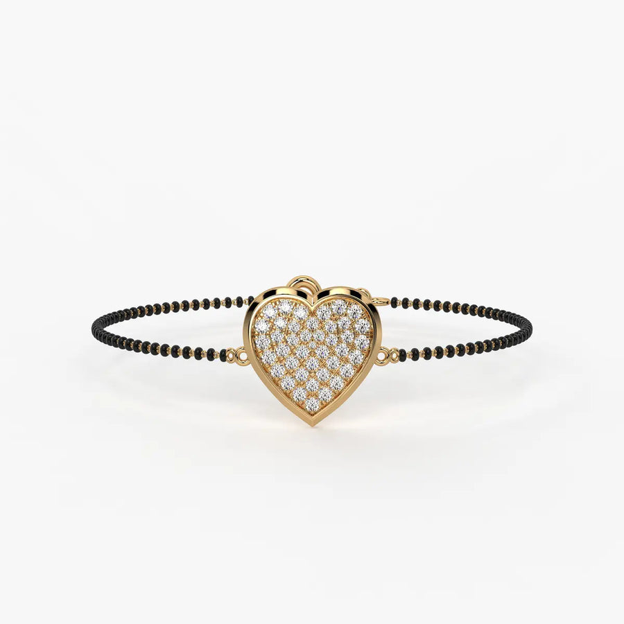 Radiant Heart Mangalsutra Bracelet