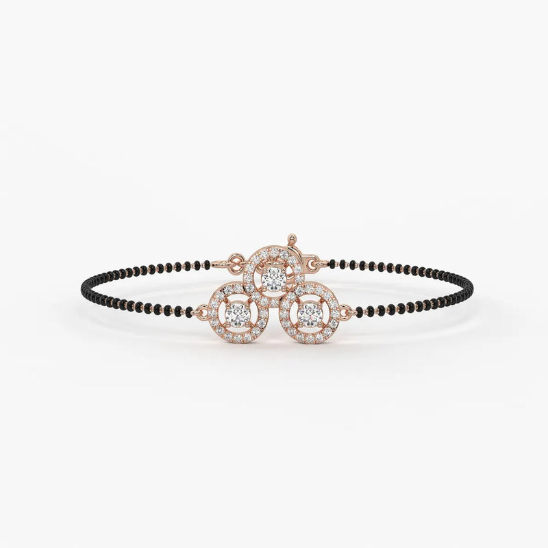 Trinity Circle Mangalsutra Bracelet