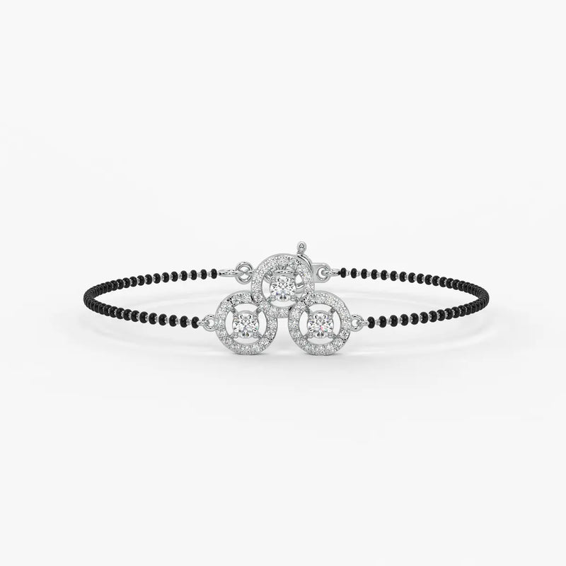 Trinity Circle Mangalsutra Bracelet