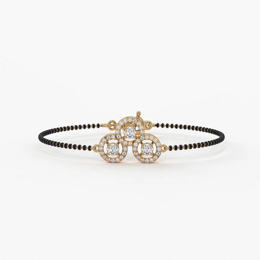 Trinity Circle Mangalsutra Bracelet