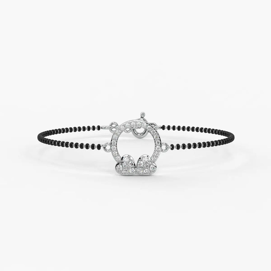 Floral Halo Mangalsutra Bracelet