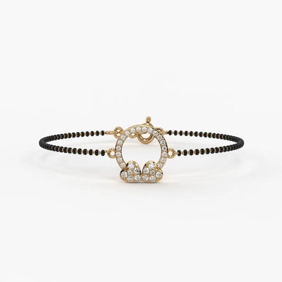 Floral Halo Mangalsutra Bracelet