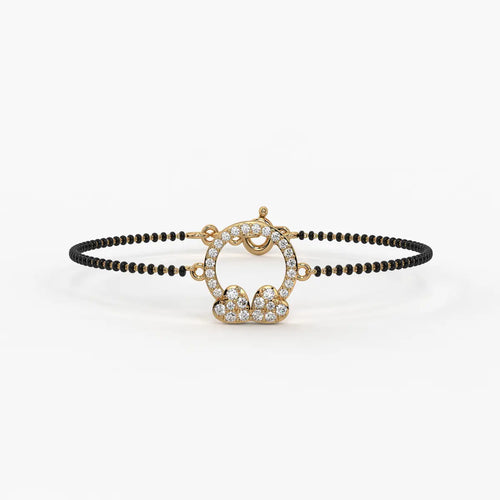 Floral Halo Mangalsutra Bracelet