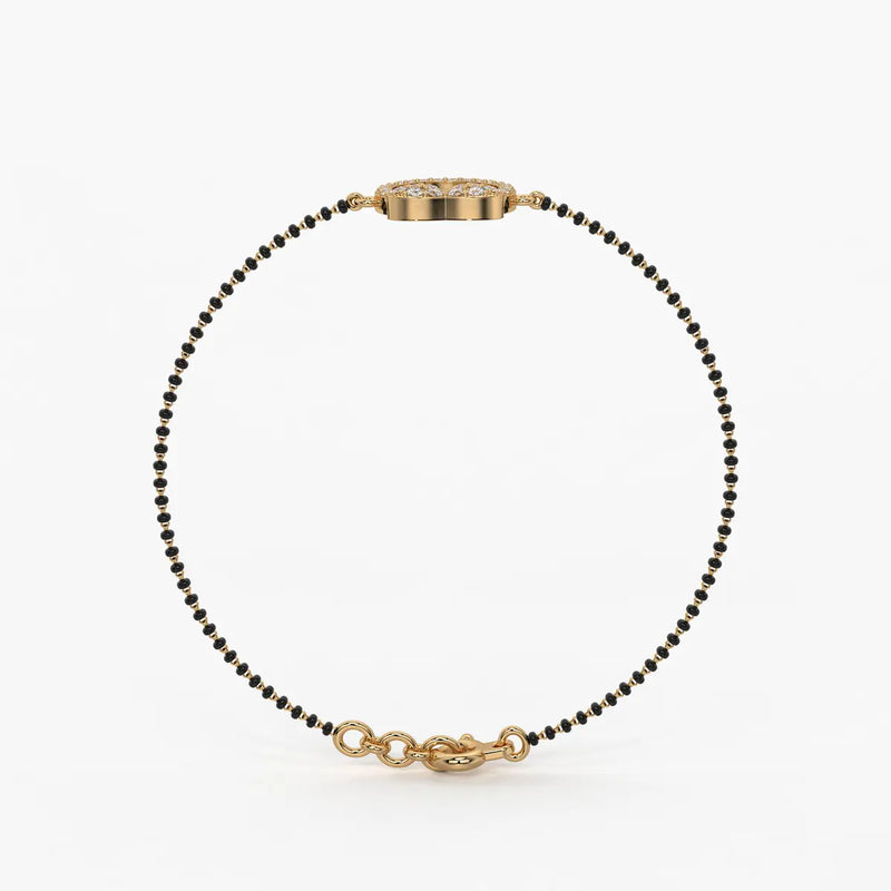 Floral Halo Mangalsutra Bracelet