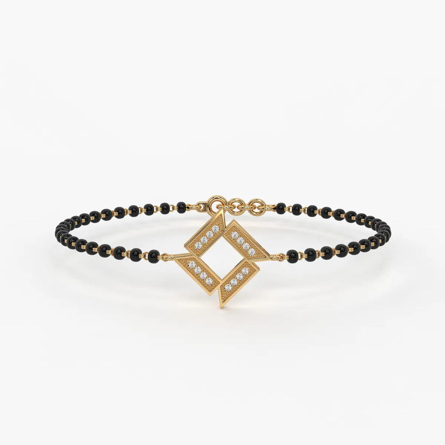 Square Frame Mangalsutra Bracelet