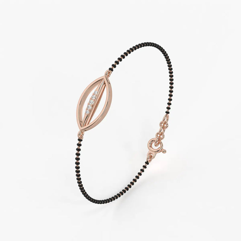 Leaf Drop Mangalsutra Bracelet