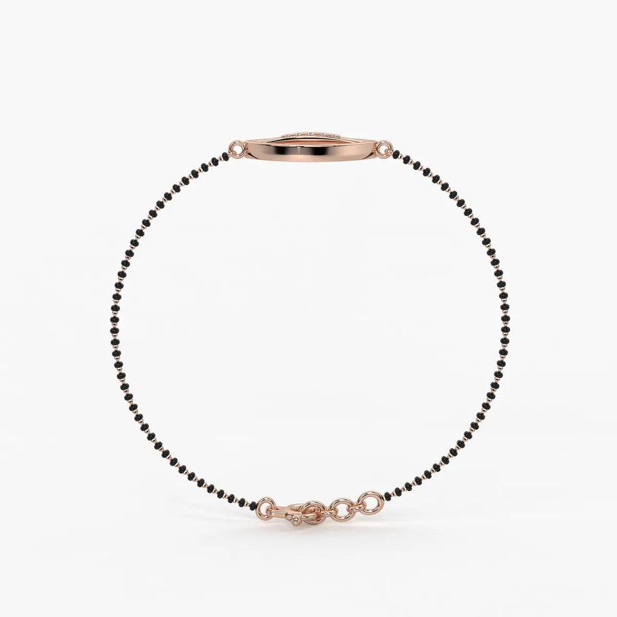 Leaf Drop Mangalsutra Bracelet