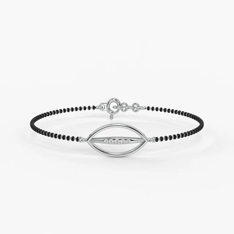 Leaf Drop Mangalsutra Bracelet