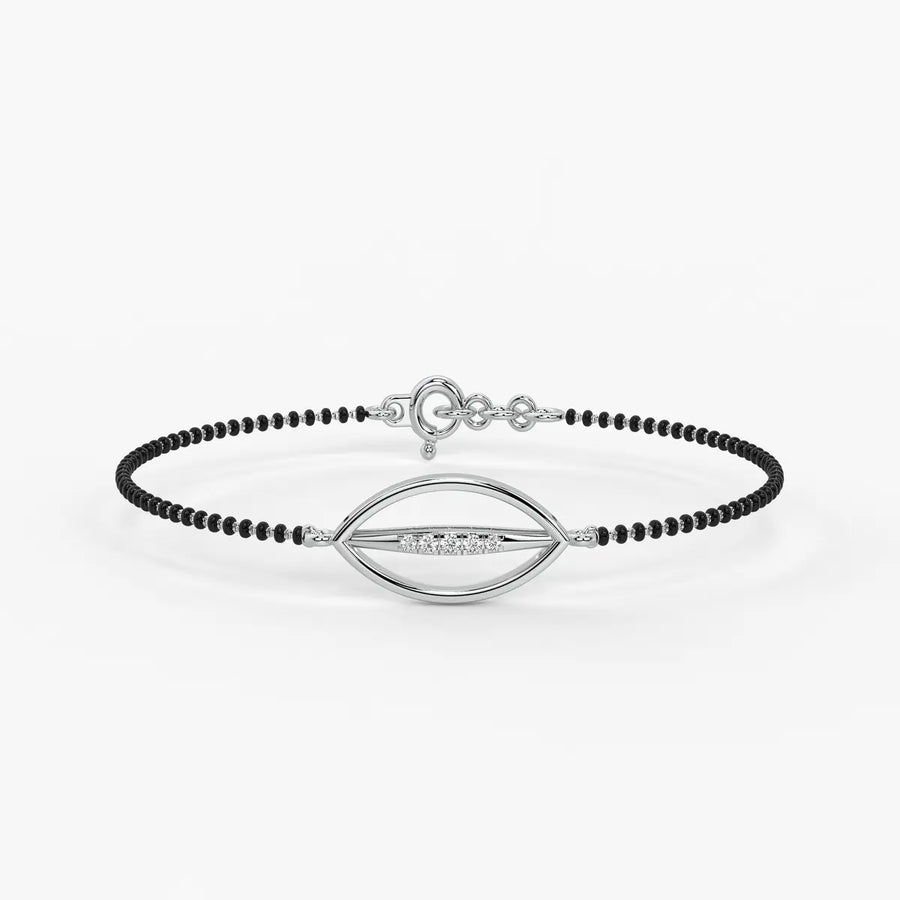 Leaf Drop Mangalsutra Bracelet