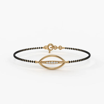 Leaf Drop Mangalsutra Bracelet