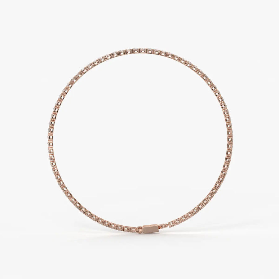 Velnora Diamond Streamline Tennis Bracelet