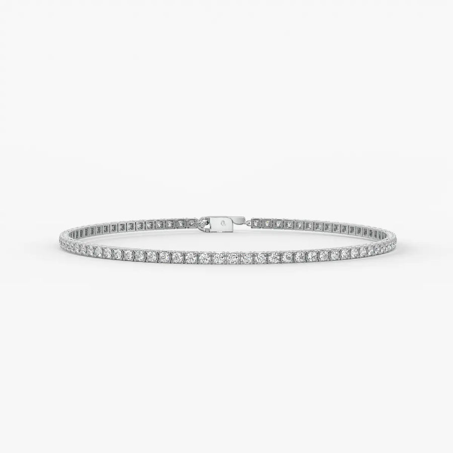 Velnora Diamond Streamline Tennis Bracelet