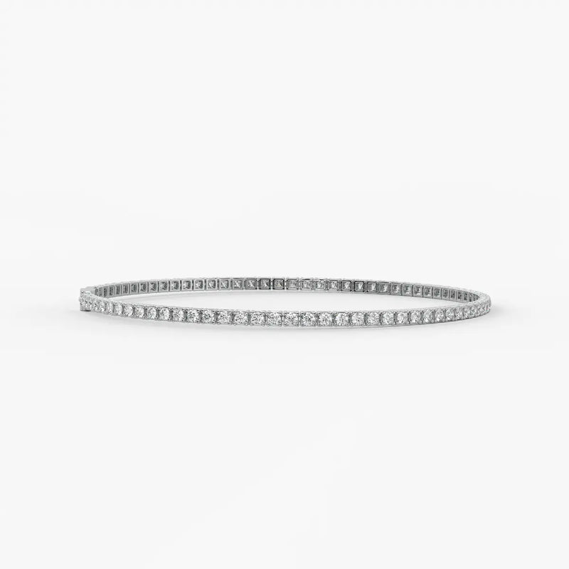 Velnora Diamond Streamline Tennis Bracelet