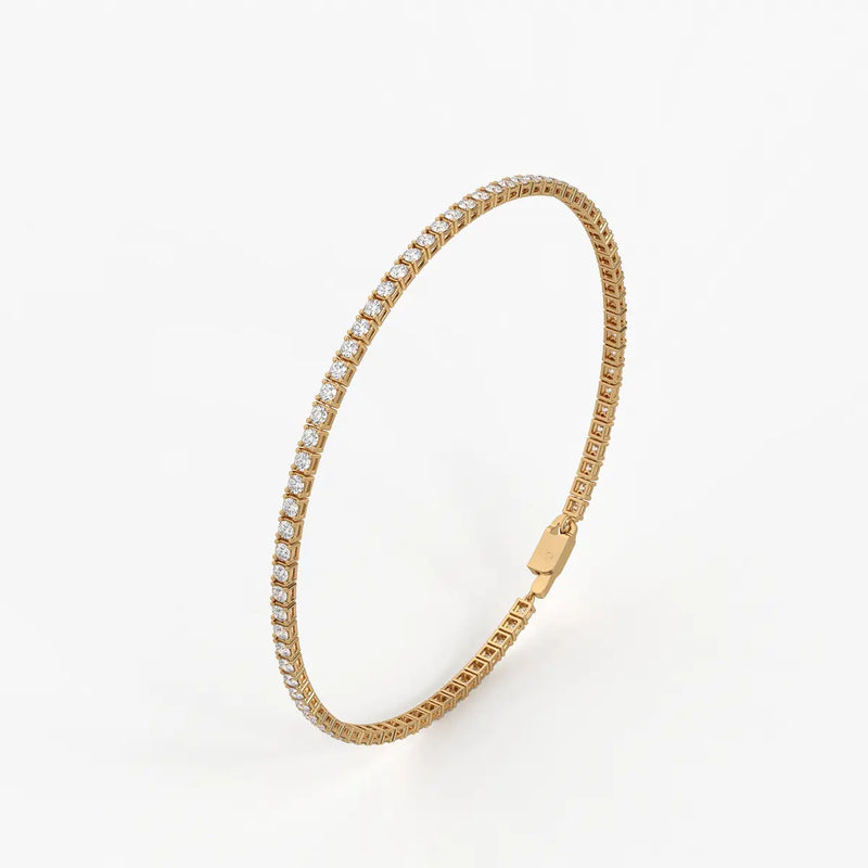 Velnora Diamond Streamline Tennis Bracelet