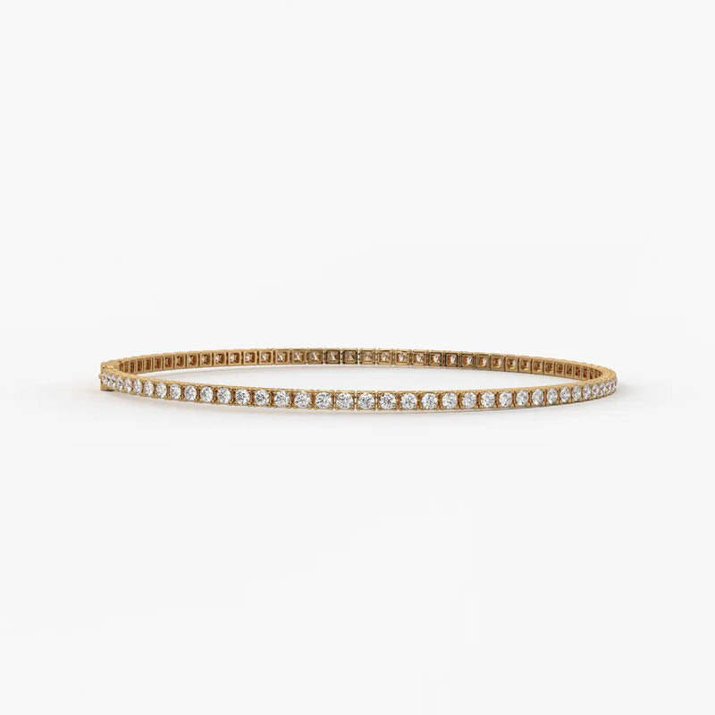 Velnora Diamond Streamline Tennis Bracelet