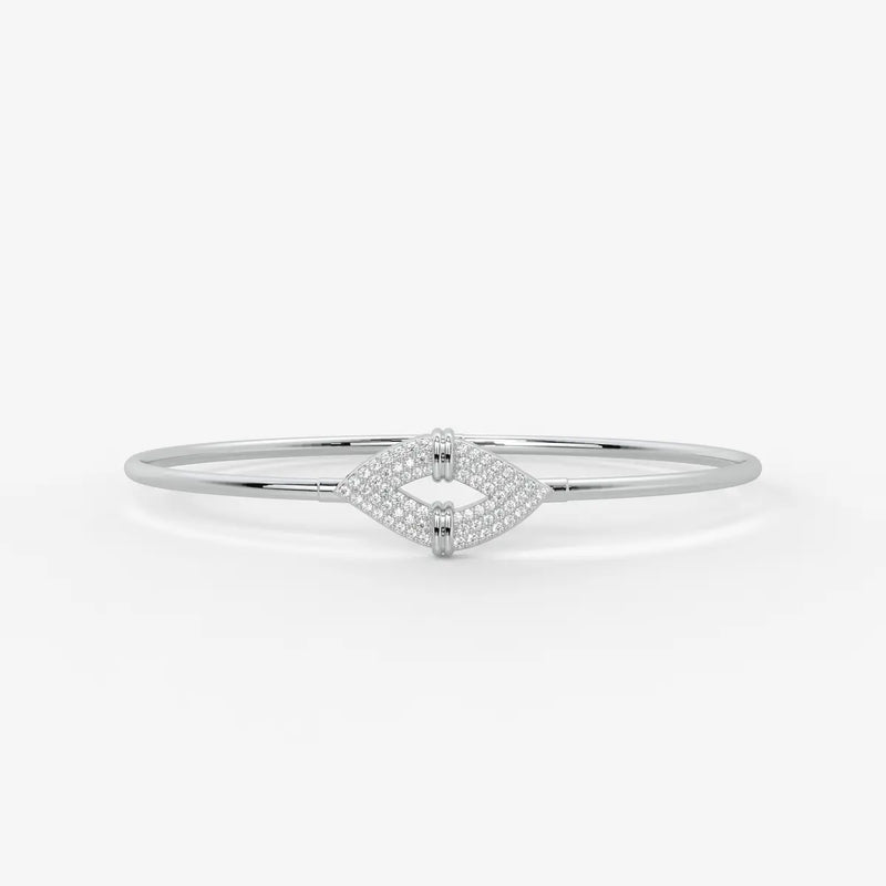 Arrow Pavé Bangle Bracelet