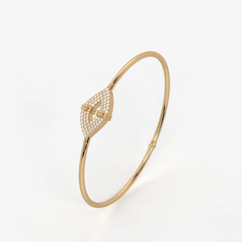 Arrow Pavé Bangle Bracelet