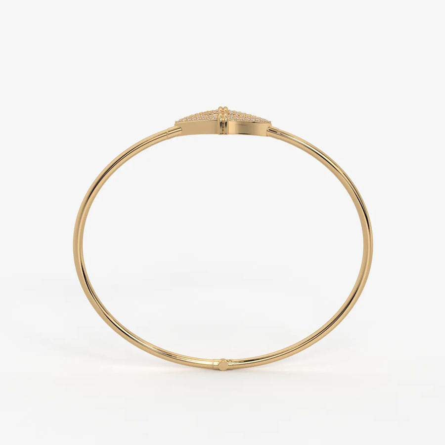 Arrow Pavé Bangle Bracelet
