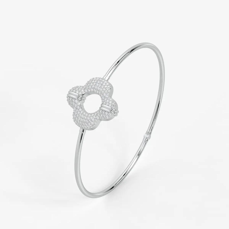 Bloom Halo Bangle Bracelet